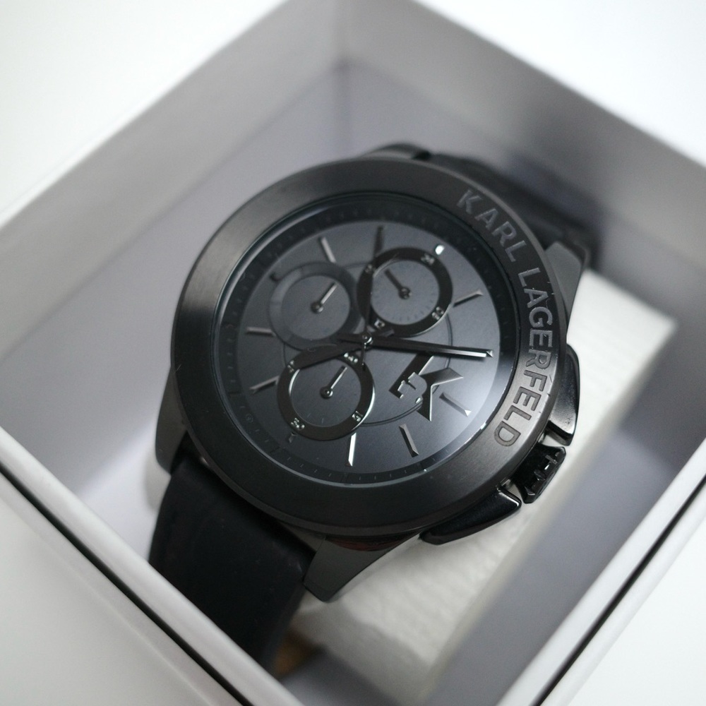 Karl Lagerfeld Energy Chronograph Watch - KL-1406 - Black